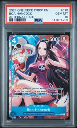 2024 ONE PIECE PRB01-PREM BOOSTER -ONE PIECE CARD THE BEST- BOA HANCOCK PSA 10 - Image 1