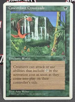 MTG Concordant Crossroads- DAMAGED -Chronicles Magic the Gathering Card #060 - Image 1