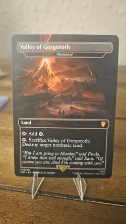 Valley of Gorgoroth Wasteland Foil Borderless, NM-Mint, English - Image 1