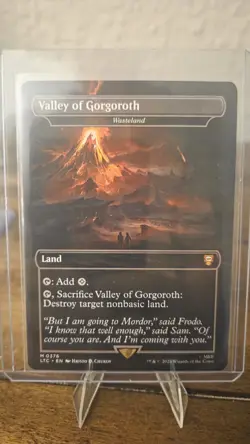 Valley of Gorgoroth Wasteland Foil Borderless, NM-Mint, English - Image 3
