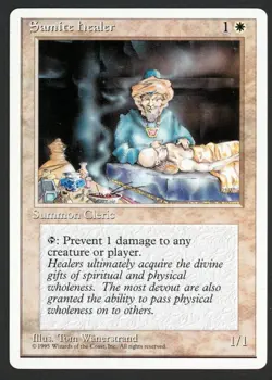 ***Samite Healer*** MTG Alternate 4th Edition Magic Kid Icarus - Image 1