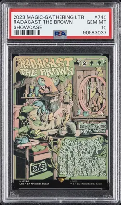 2023 MTG THE LORD OF THE RINGS: TALES OF MIDDLE-EARTH RADAGAST THE BROWN PSA 10 - Image 1