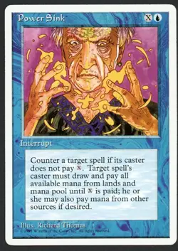 ***Power Sink*** MTG Alternate 4th Edition Magic Kid Icarus - Image 1