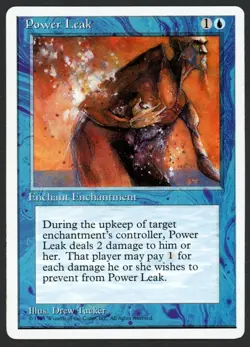 ***Power Leak*** MTG Alternate 4th Edition Magic Kid Icarus - Image 1