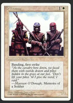 ***Pikemen*** MTG Alternate 4th Edition Magic Kid Icarus - Image 1