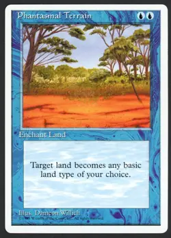 ***Phantasmal Terrain*** MTG Alternate 4th Edition Magic Kid Icarus - Image 1