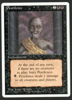 ***Pestilence*** MTG Alternate 4th Edition Magic Kid Icarus - Image 1