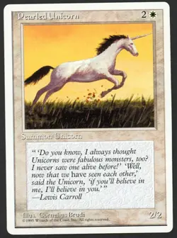 ***Pearled Unicorn*** MTG Alternate 4th Edition Magic Kid Icarus - Image 1