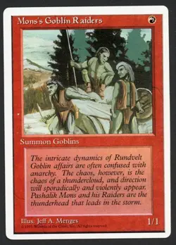 ***Mons's Goblin Raiders*** MTG Alternate 4th Edition Magic Kid Icarus - Image 1