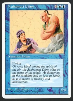 ***Mahamoti Djinn*** MTG Alternate 4th Edition Magic Kid Icarus - Image 1