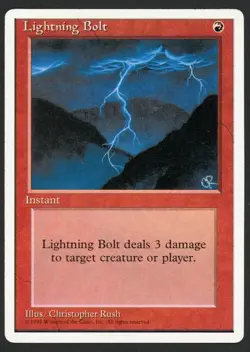 ***Lightning Bolt*** MTG Alternate 4th Edition Magic Kid Icarus - Image 1
