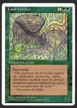***Land Leeches*** MTG Alternate 4th Edition Magic Kid Icarus - Image 1