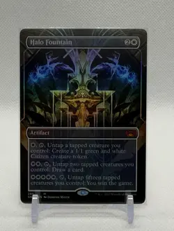 Halo Fountain #285 - Streets of New Capenna (SNC) (Borderless) Foil MTG Card - Image 1