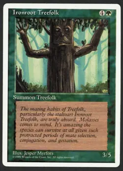 ***Ironroot Treefolk*** MTG Alternate 4th Edition Magic Kid Icarus - Image 1