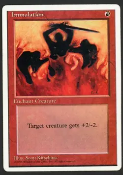 ***Immolation*** MTG Alternate 4th Edition Magic Kid Icarus - Image 1