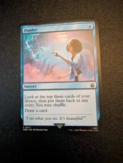 Ponder 0217 Non Foil Common Doctor Who Commander MTG Near Mint - Image 1