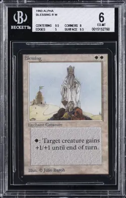 1993 MAGIC: THE GATHERING ALPHA BLESSING BGS 6 - Image 1