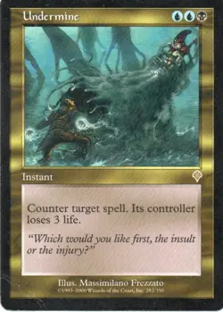 MTG: Invasion: Undermine: Heavily Played Condition - Image 1