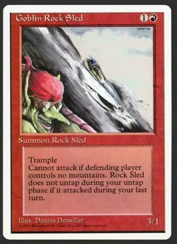 ***Goblin Rock Sled*** MTG Alternate 4th Edition Magic Kid Icarus - Image 1