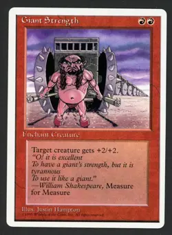 ***Giant Strength*** MTG Alternate 4th Edition Magic Kid Icarus - Image 1