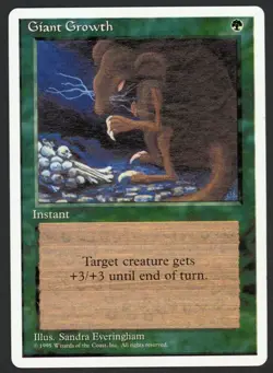 ***Giant Growth*** MTG Alternate 4th Edition Magic Kid Icarus - Image 1
