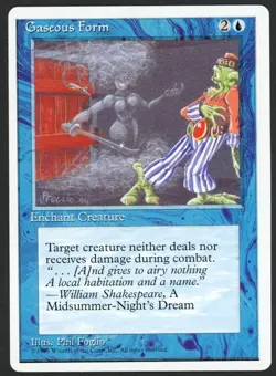 ***Gaseous Form*** MTG Alternate 4th Edition Magic Kid Icarus - Image 1