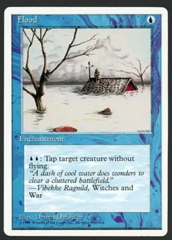 ***Flood*** MTG Alternate 4th Edition Magic Kid Icarus - Image 1