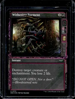 2024 Magic MTG Duskmourn: House of Horror Withering Torment Foil #0313 - Image 1