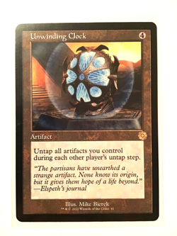 MTG Unwinding Clock (61/126) The Brothers' War Retro Artifact - Image 1