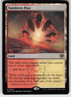 Sundown Pass 264 Rare Secrets of Strixhaven Magic: The Gathering Near Mint - Image 1