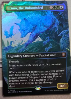 Primo, the Unbounded FOIL Borderless - Secrets of Strixhaven Commander - MTG - Image 1