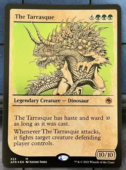 *foil* showcase THE TARRASQUE 333 Adventures In Forgotten Realms MTG Magic The - Image 1