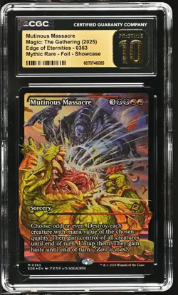 MUTINOUS MASSACRE Edge of Eternities Japan Showcase Foil CGC Pristine 10 MTG - Image 1