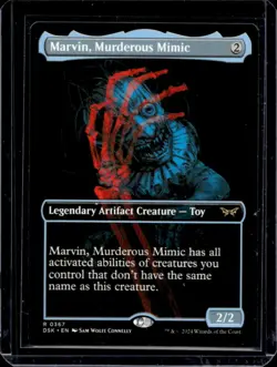 2024 Magic MTG Duskmourn: House of Horror Marvin, Murderous Mimic #0367 - Image 1