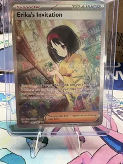 Pokemon TCG Scarlet & Violet Trainer Supporter Erika's Invitation - Image 1