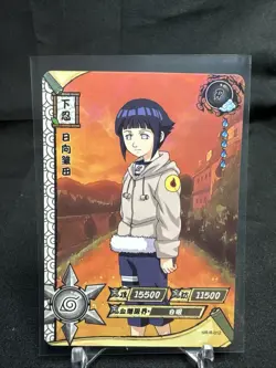 Kayou Naruto CCG Trading Card Hinata Hyuga Rare Foil NR-R-012 1st Edition Holo - Image 1