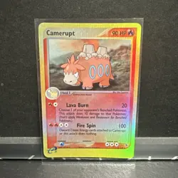 Pokemon TCG Camerupt Ruby & Sapphire 2003 4/109 Reverse Holo Rare 90 HP - Image 1
