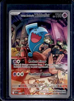 2023-25 Pokemon SV Black Star Promos Team Rocket's Wobbuffet #203 - Image 1