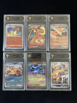 2024 Pokemon JPN Mega Charizard AR #M2 013/080 Full Art Holo TOC 10 Lot*6 ZE62 - Image 1