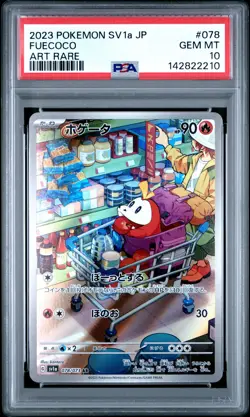 2023 POKEMON JAPANESE SV1A-TRIPLET BEAT ART RARE #078 FUECOCO PSA 10 - Image 1