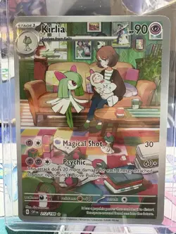Pokemon TCG Kirlia Scarlet & Violet Base Set Holo Illustration Rare Card 212/198 - Image 1
