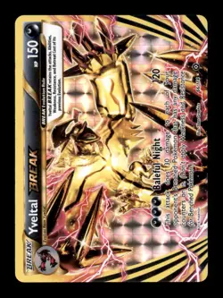 YVELTAL BREAK 66/114 BREAK RARE STEAM SIEGE POKEMON HOLO NM/M - Image 1