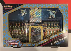 Pokemon Crown Zenith Shiny Zacian Premium Figure Collection Sealed - Image 1