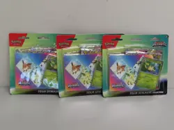 (3) Lot 2025 Pokemon Prismatic Evolutions Leafeon Tech Sticker Collection - Image 1