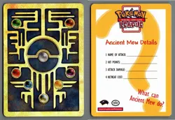 Ancient Mew Pokemon New Movie Promo Double Holo Foil Rare 1999-2000 Card - Image 2