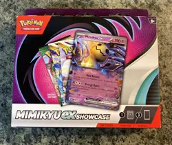 Pokemon Mimikyu EX Showcase Box 3 Booster Packs Promo Card English - Image 1