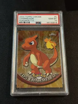 CHARMELEON 2000 TOPPS CHROME POKEMON T.V. #5 PSA 10 - Image 1