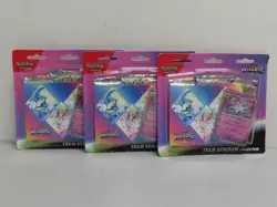 (3) Lot 2025 Pokemon Prismatic Evolutions Sylveon Tech Sticker Collection - Image 1