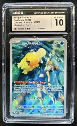2025 Pokemon Destined Rivals Misty's Psyduck #193/182 CGC 10 - Image 1