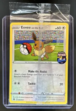 2020 Pokemon Futsal Promos Eevee on the Ball #002/005 - Image 1